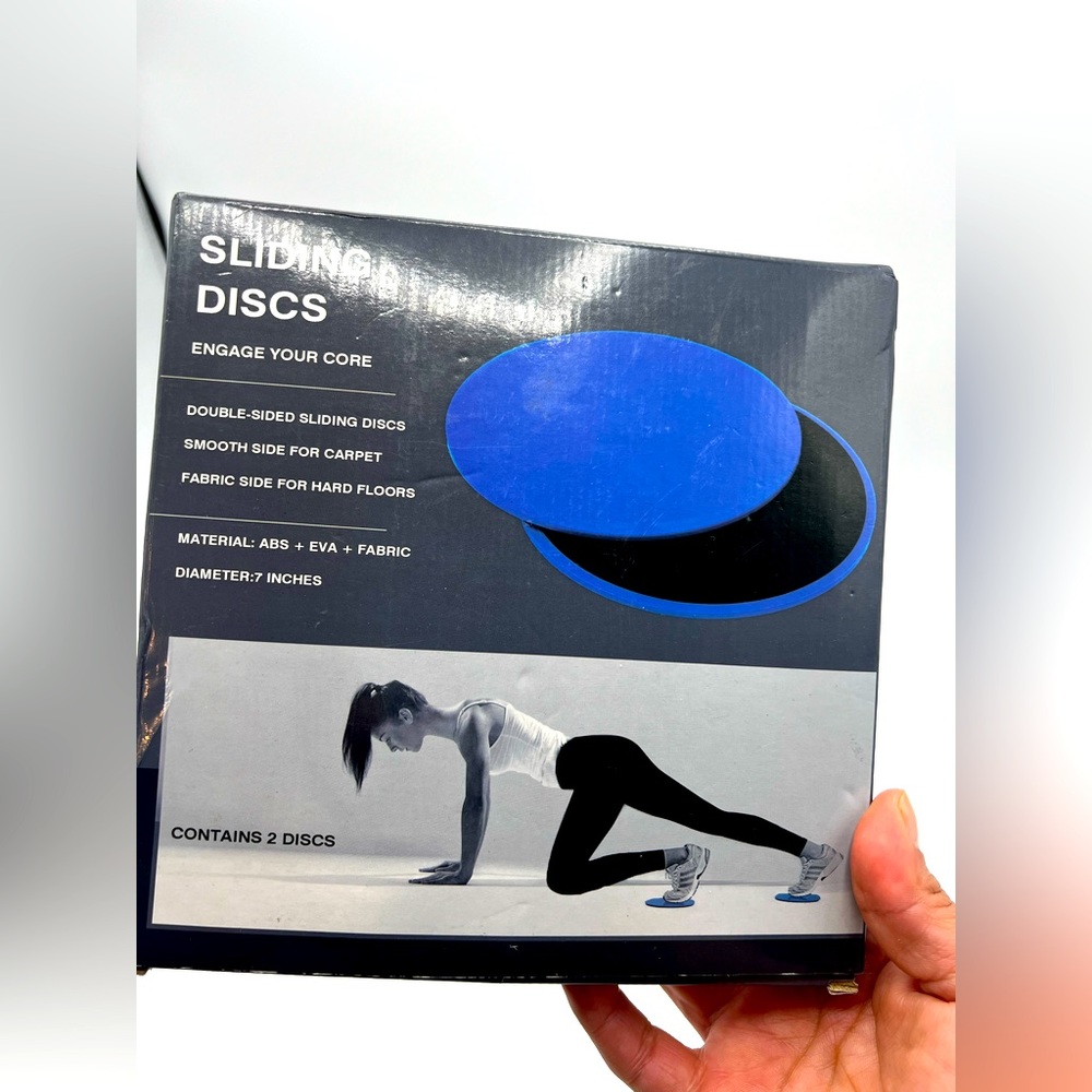 sport padded Sided Exercise Gliding Discs, core & flexibility new in the box
